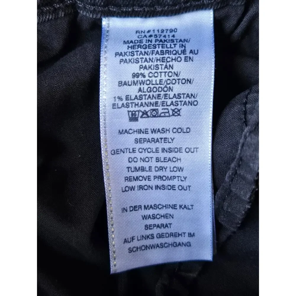 True Religion Geno Jeans Men's Dark Charcoal Wash Slim Fit 35x32